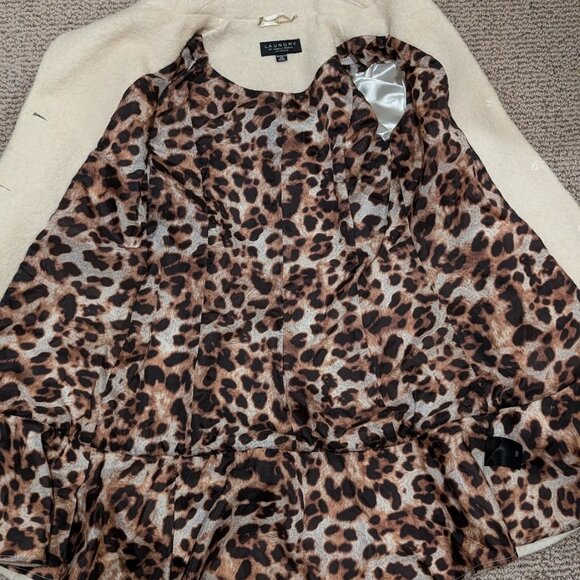 Laundry By Shelli Segal wool blended Boucle Skirted Hem Coat - Picture 7 of 7